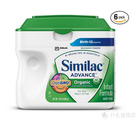Similac 美国雅培 Advance Organic 婴幼儿配方有机奶粉 1段（658g*6罐）