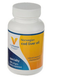 Vitamin Shoppe 挪威鱼肝油 120粒