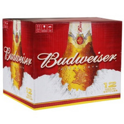  Budweiser 百威啤酒 大瓶装 460ml*12瓶 *3件