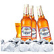 京东PLUS会员：百威（Budweiser）淡色拉格啤酒 460ml*12瓶 大瓶 整箱装 *3件