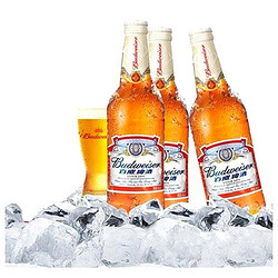 百威（Budweiser）淡色拉格啤酒 460ml*12瓶 大瓶 整箱装 *3件