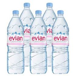 Evian 依云 矿泉水 1.5L*6瓶 *4件