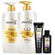 PANTENE 潘婷 乳液修护洗发露500ml+精华素500ml+臻致染烫洗发露50ml+精华素50ml