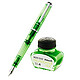 Pelikan 百利金 M205荧光钢笔+墨水礼盒套装 BB尖 绿色
