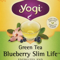 yogi 有机蓝莓味绿茶纤体茶