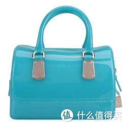 FURLA 芙拉 CANDY系列 PVC手提包 孔雀蓝色 小号 759442 B BDF3 GME