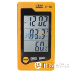 CEM 华盛昌 DT-322 多功能温湿度计 橙色