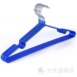 丽姿 特惠浸塑衣架10只 蓝色 