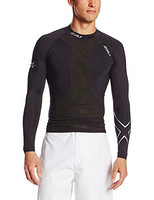 M码：2XU Swimmers Compression Long Sleeve Top 男式恢复款压缩泳衣 