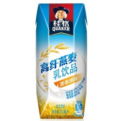 QUAKER 桂格 高纤燕麦乳 麦香原味 利乐 250ml