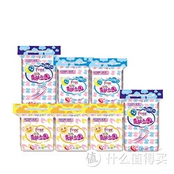 Free.飞 彩色亲肤立围丝薄棉柔卫生巾日夜组合7包超值套装(日用棉柔立围(T83)*3+夜用棉柔立围(T84)*2+夜用加长棉柔立围(T88)*2)