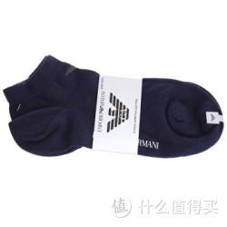 EMPORIO ARMANI  阿玛尼 男款棉尼龙氨纶浅口短袜 两双装