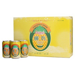 Guang’s 广氏 广氏菠萝啤330ml*24罐量版装果啤麦芽菠萝味水果饮料整箱