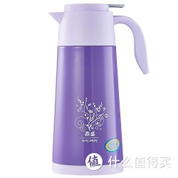 鼎盛 不锈钢彩色咖啡壶  1.9L 紫色 