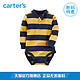 Carter's 1件式黄条纹长袖连体衣 118G177