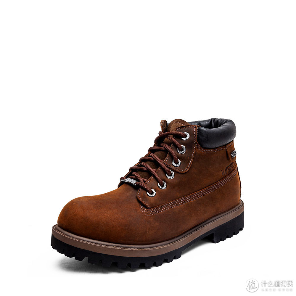 别具一格工装靴：Skechers 斯凯奇 Boots系列 4442 男款牛皮款高帮工装短靴