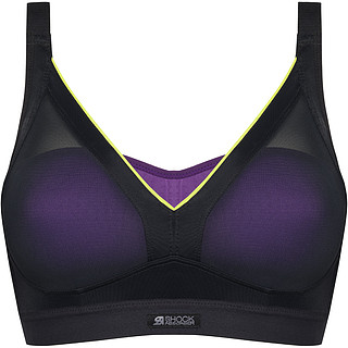 Shock Absorber Active系列 Shaped Support 女士运动内衣 S015F 黑/蓝色