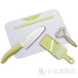 KYOCERA 京瓷 厨具四件套 陶瓷刀+水果刀+陶瓷削皮器+切菜板