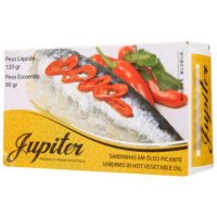 Jupiter 佳比鲜 辣味油浸沙丁鱼罐头 120g/盒 葡萄牙进口