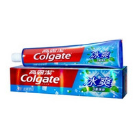 限地区：Colgate 高露洁 冰爽薄荷 牙膏 120g*2+炭金 牙刷 双支*2