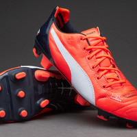PUMA 彪马 evoPOWER 1.2 Lava Blast  真皮 足球鞋