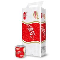 清风 几何系列3层180克卫生纸10卷*3提