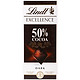 Lindt 瑞士莲 特级排装50％可可黑巧克力100g*6