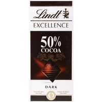 Lindt 瑞士莲 特级排装50％可可黑巧克力100g*6