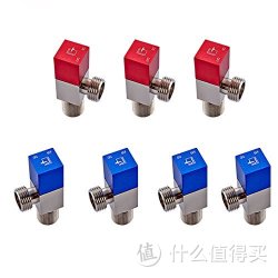 submarine 潜水艇 加厚铜质 冷热水组合角阀套餐 7只装（F301*4+F302*3）