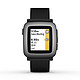 Pebble Time Smartwatch Black 智能手表