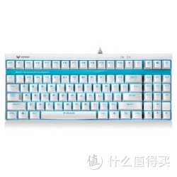 RAPOO 雷柏 V500S 背光机械游戏键盘 机械青轴 白色版