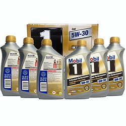 Mobil 美孚 5W-30 金装1号 全合成润滑油（946ml*6瓶）