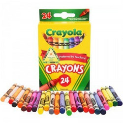 Crayola 绘儿乐 儿童绘画工具 24色彩色蜡笔