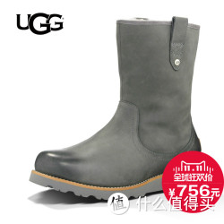 UGG australia Stoneman 男士冬季中筒保暖靴  