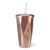 STARBUCKS 星巴克 Stainless Steel Cold Cup 玫瑰金不锈钢冷饮杯