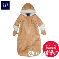 GAP 盖璞 仿毛皮一件式可分腿睡袋|