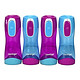 CONTIGO 康迪克 390ML 儿童户外水杯4只装（紫色2只+蓝色2只）*2