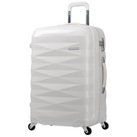 微信端：AMERICAN TOURISTER 美旅箱包 CRYSTALITE系列优雅菱形格万向轮拉杆箱 白色20寸