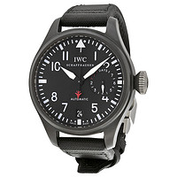 IWC 万国 飞行员系列 IW501901 男士机械手表 48mm 黑盘 黑色织物带 圆形