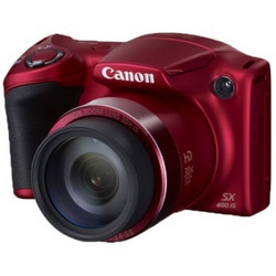 Canon 佳能 PowerShot SX400 IS 数码相机红色（1600万像素 30倍变焦 24mm广角）