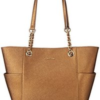 Calvin Klein SaffiaNo 女士真皮手提包