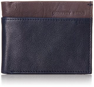 Geoffrey Beene Double Billfold 男款真皮双折钱包