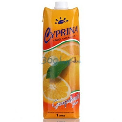 地中海塞浦路斯进口 塞浦丽娜（Cyprina）葡萄柚100%纯果汁 1L*4瓶 整箱