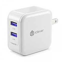 iclever 双USB4.8A 24W智能快充充电器