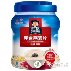 QUAKER 桂格 即食燕麦片 1000克 罐装*7件