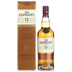 Glenlivet 格兰威特 12年陈酿 单一麦芽苏格兰威士忌 700ml