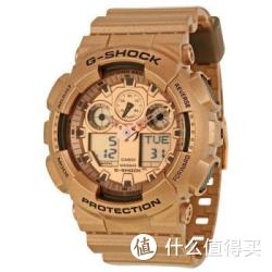 CASIO 卡西欧 G-SHOCK经典系列 GA100GD-9A 玫瑰金手表
