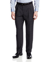 限36、38码：NAUTICA 诺帝卡 Plaid Pleat Suit Separate 男士羊毛混纺西裤