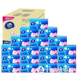 Vinda 维达 超韧抽纸3层M码无香面巾纸150抽*18包整箱