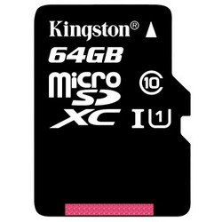 Kingston 金士顿 读速80MB/s 64GB UHS-I Class10 TF(Micro SD)高速存储卡